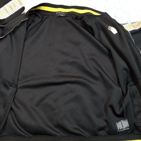 Eternity BC/AD Mens Jacket Track‎ Black XL Full Zip Pockets Embroidery - Picture 3 of 11